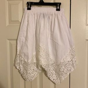 White skirt